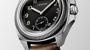 reloj suizo Longines Pilot Majetek vista frontal