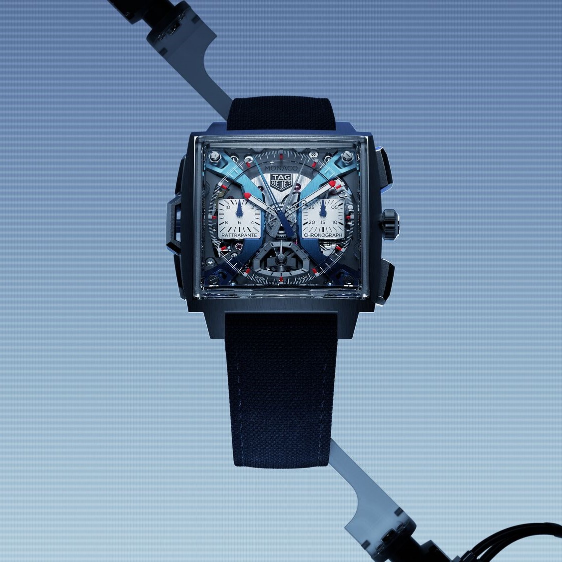Reloj TAG Heuer Monaco Split Seconds Cronograph azul