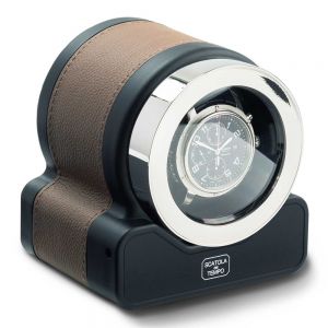 rotor para un reloj de Scatola del Tempo en piel marrón claro - Chocrón joyeros - 3008BR