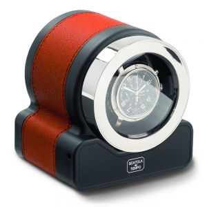 rotor para un reloj de Scatola del Tempo en piel roja - Chocrón Joyeros - 3008R