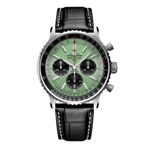 Breitling Navitimer B01 Crono 43mm esfera verde piel