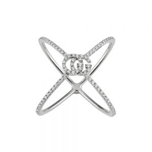 Anillo-gucci-oro-blanco-diamantes-gg-running - Ref YBC581978001