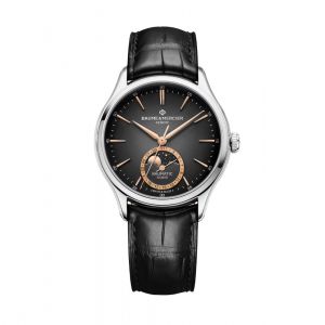 Baume et Mercier Clifton esfera negra 39mm