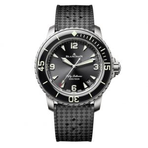 Blancpain Fifty Fathoms Automatique esfera negra caucho 42mm