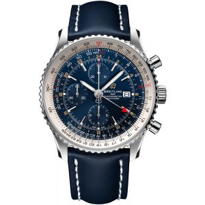 Breitling Navitimer Chronograph GMT 46mm acero y piel