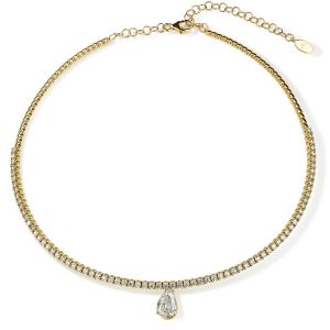 gargantilla-choker-oro-amarillo-diamantes-pera - Ref J6025CB