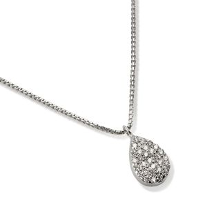 Colgante_oro_blanco_diamantes_forma_pera_ Ref J6098CLB_Chocrón Joyeros