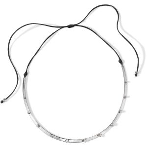 collar-cordon-oro-blanco-diamantes-rombo - Ref J5915CB