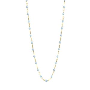 gigiCLOZEAU collar Classic oro amarillo color baby blue 45cm