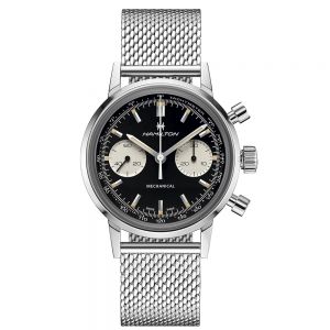Reloj Hamilton American Classic Intra-Matic Chronograph H Esfera Negra