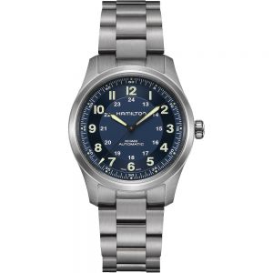 Hamilton Khaki Field Titanium Auto azul 38mm