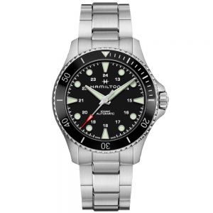 Hamilton Khaki Navy Scuba esfera negra 43mm