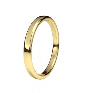Alianza-boda-oro-amarillo-brillo-oval-2.5mm - Ref J-AOV25B
