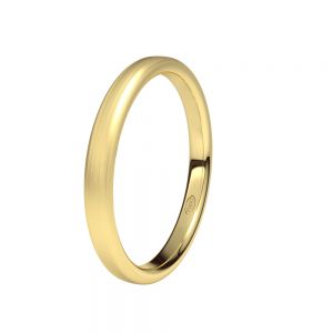 Alianza-boda-oro-amarillo-satinado-oval-2.5mm - Ref J-AOV25M