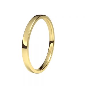 Alianza-boda-plana-oro-amarillo-brillo-2mm - Ref J-APL20B