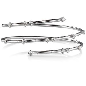 pulsera-muelle-3-vueltas-oro-blanco-diamantes-rombo - Ref J5752PLB