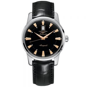 Longines Conquest Heritage 40mm acero y piel