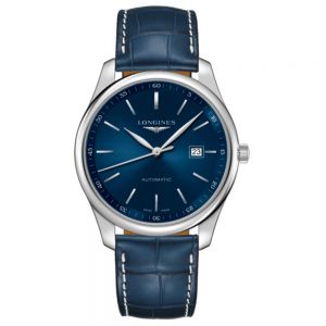 Longines Master Collection 42mm en azul con piel