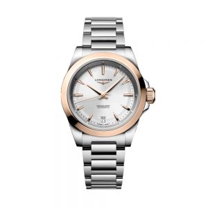 Longines Conquest Esfera Plateada 34mm