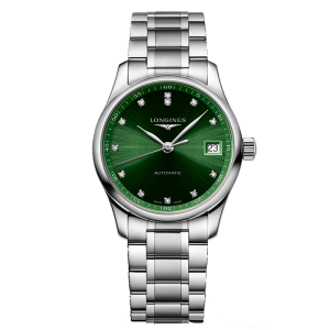 Longines Master Collection verde y brillantes 34mm