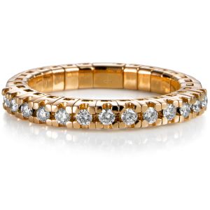 sortija-media-alianza-extensible-oro-rosa-brillantes-garra - Ref j5155sb Chocrón Joyeros