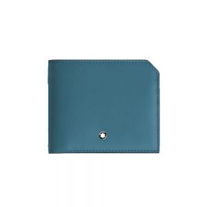 Montblanc Soft cartera para 6 tarjetas azul