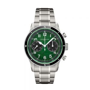 Montblanc 1858 Chronograph 0 Oxygen esfera verde 42mm