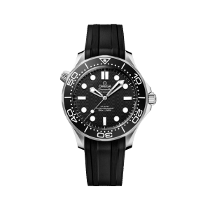 Omega Seamaster Diver 300M esfera negra 42mm caucho