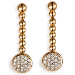 pendientes-bubbles-oro-rosa-diamantes-brillantes - Ref J4186PB Chocrón Joyeros