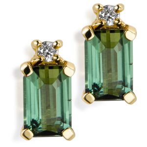 pendientes-oro-amarillo-turmalinas-talla-esmeralda-brillantes- Ref J6086TB