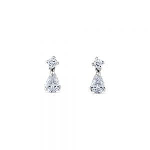 pendientes oro blanco J4341PB