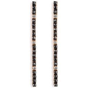 pendientes-riviere-oro-rosa-diamantes-blancos-negros- Ref J6087PB