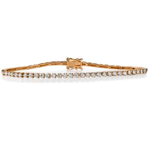 Pulsera-riviere-oro-rosa-diamantes - Ref J6139PLB_Chocrón Joyeros