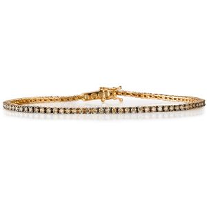Pulsera-riviere-oro-rosa-diamantes-brown Ref J6040PLB_Chocrón Joyeros