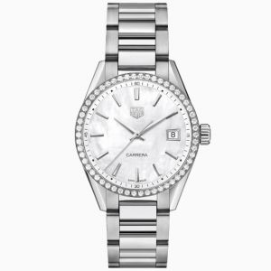 TAG Heuer Carrera Lady 36 mm Acero y Brillantes