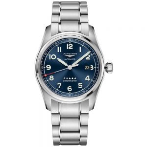 Longines Spirit Acero Esfera Azul 42 mm Auto (Set correas intercambiables)