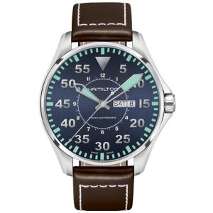 Hamilton Khaki Aviation Pilot Day-Date Auto Esfera Azul