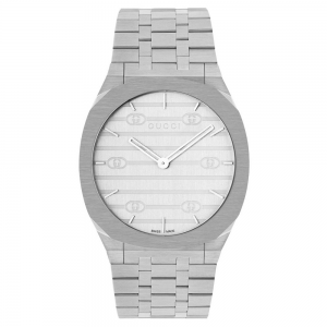 Reloj GUCCI 25H de 38 mm Esfera Plata