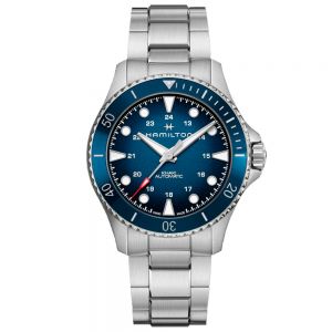 Hamilton Khaki Navy Scuba esfera azul 43mm