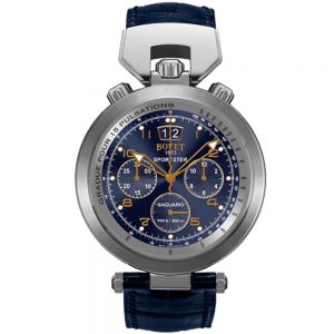 Bovet Saguaro cronógrafo acero esfera azul