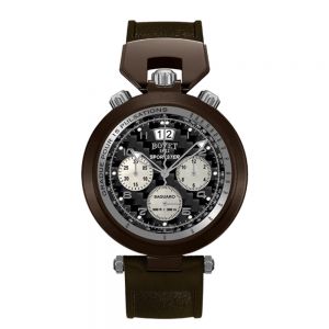 Bovet Saguaro cronógrafo en acero y PVD marrón