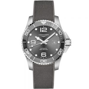 Longines Hydroconquest 43mm acero y caucho gris automático