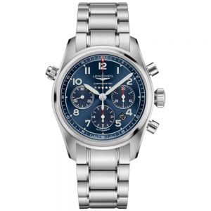 Longines Spirit Chrono Acero Esfera Azul 42 mm Auto