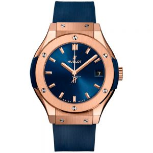 Reloj Hublot Classic Fusion King Gold Azul 42mm caucho