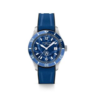 Montblanc 1858 Iced Sea Automatic Date Esfera Azul Caucho