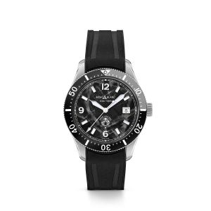 Montblanc 1858 Iced Sea Automatic Date Esfera Negra Caucho