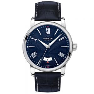 reloj Montblanc 4810 Date hombre acero y piel esfera azul - Chocrón joyeros -119960