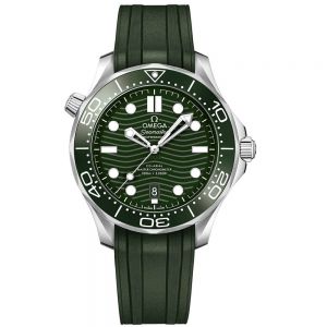 reloj Omega Seamaster Diver 300M Acero Esfera Verde 42mm Caucho_21032422010001_Chocron Joyeros