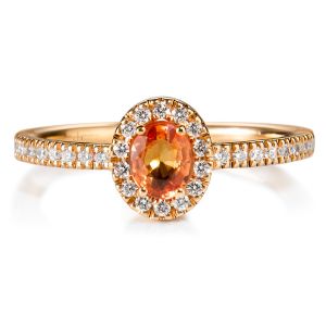 Sortija_caramelo_oro_rosa_zafiro_naranja_oval_diamantes_ Ref J5786SB_Chocron_Joyeros