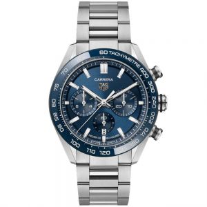 TAG Heuer Carrera Calibre Heuer 02 Chronograph 44mm Esfera Azul